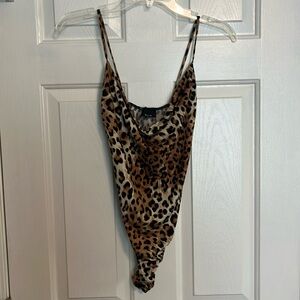 Leopard print bodysuit extra small